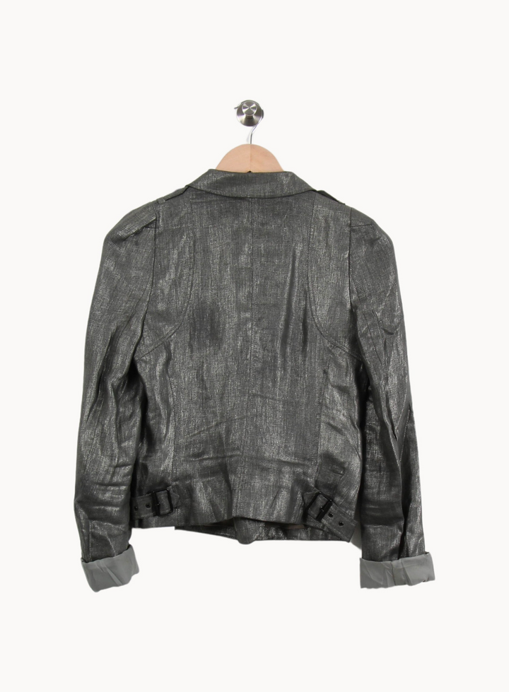 Blazer Gris - Taille S/36 de la marque IKKS | PARAD18134 - Vendu par Paradigme - Image 4