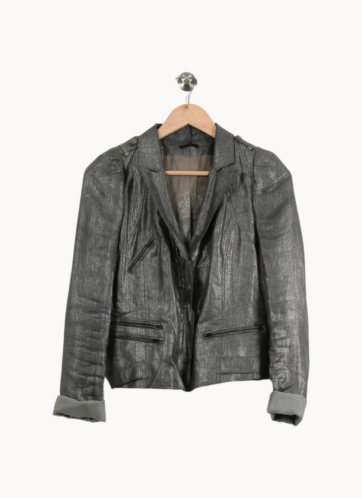 Blazer Gris - Taille S/36 de la marque IKKS | PARAD18134 - Vendu par Paradigme - Image 2