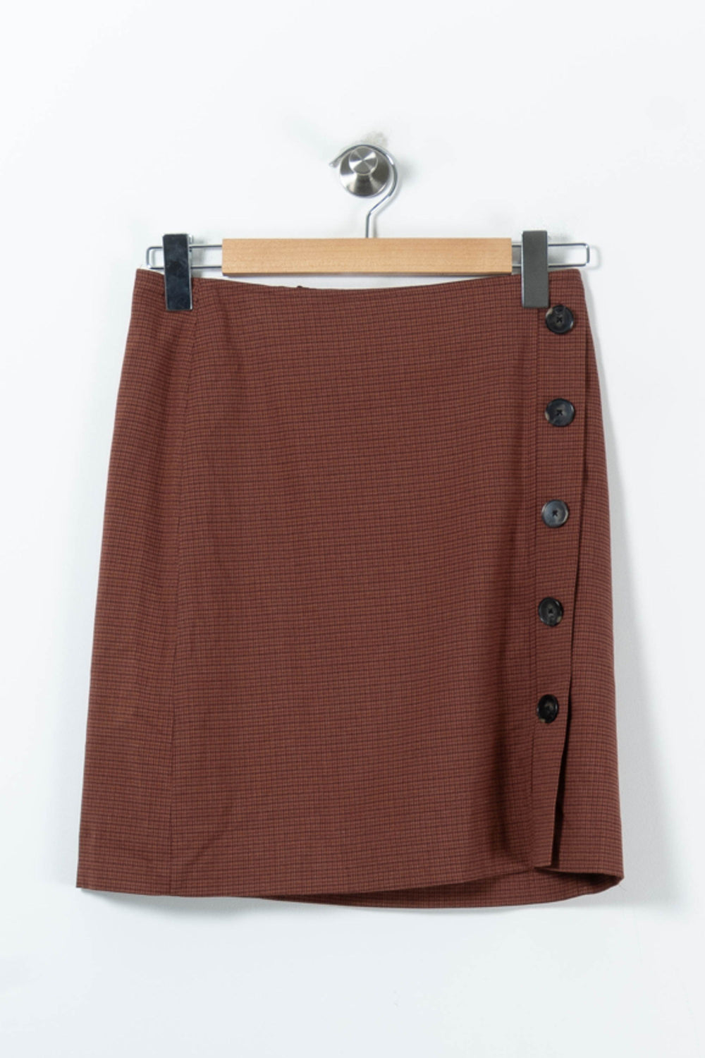 Jupe Courte Marron - Taille S/36 de la marque Caroll | PARAD18146 - Vendu par Paradigme - Image 2