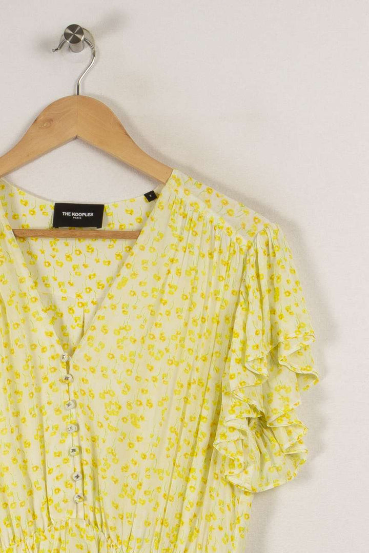 Robe jaune à fleurs - Taille M/38