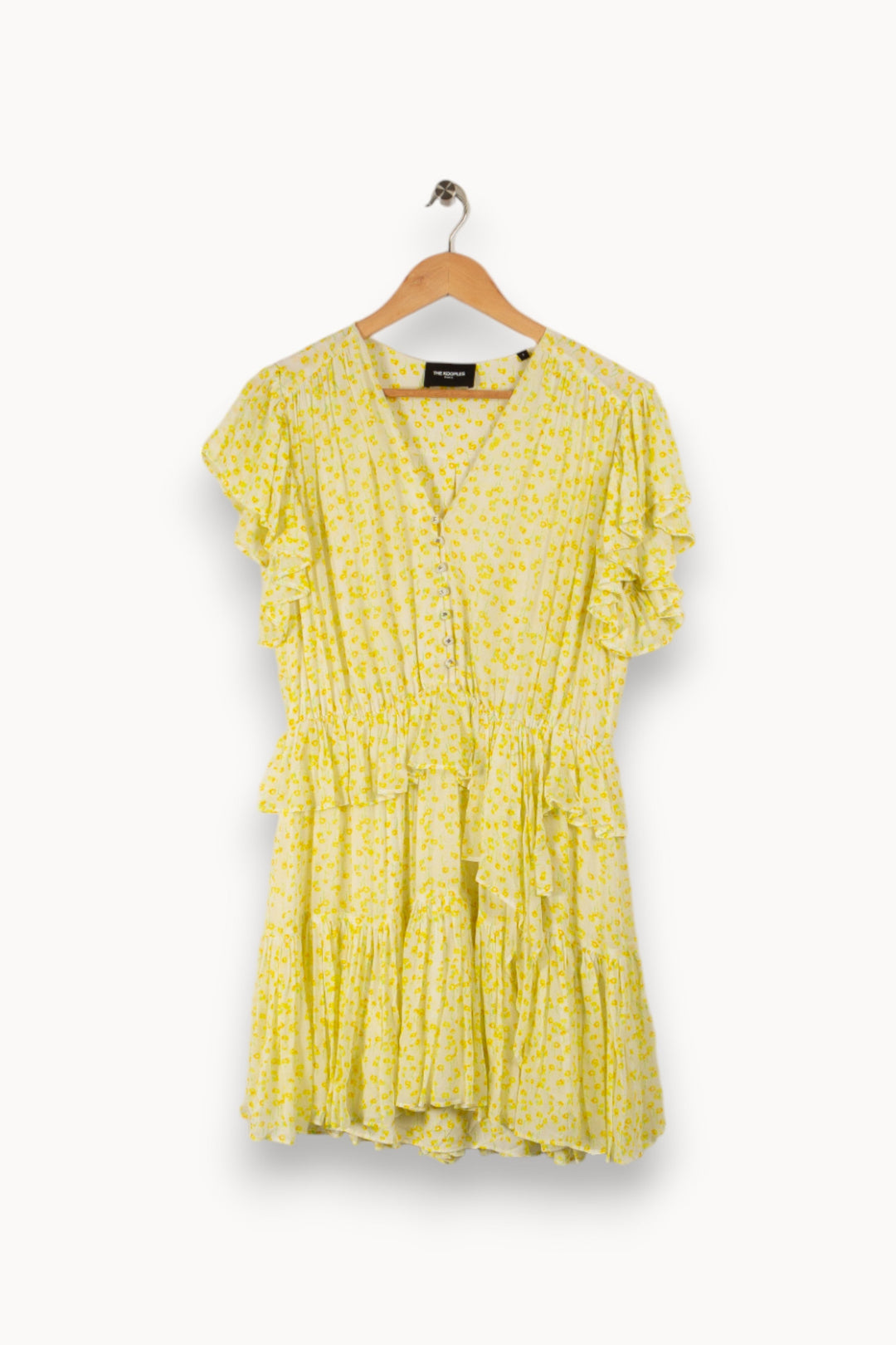 Robe jaune à fleurs - Taille M/38