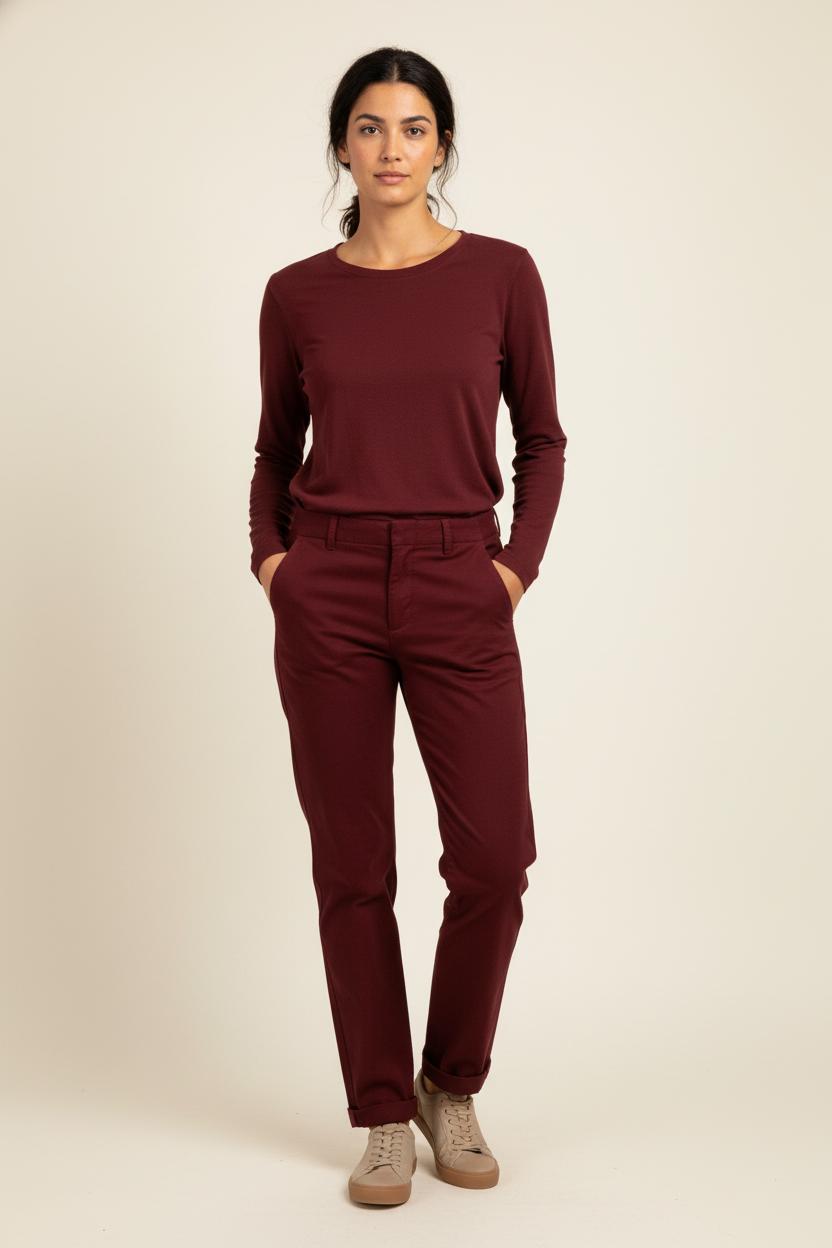 Pantalon bordeaux - Taille XS/34