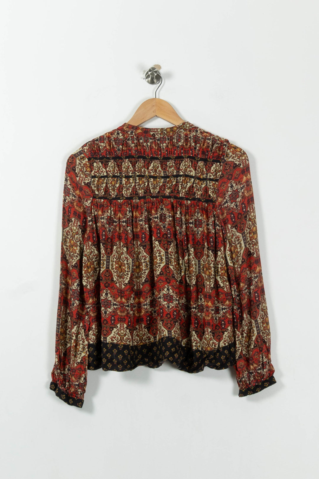 Blouse Rouge et Noir - Taille S/36 de la marque La Fée Maraboutée | PARAD18172 - Vendu par Paradigme - Image 4