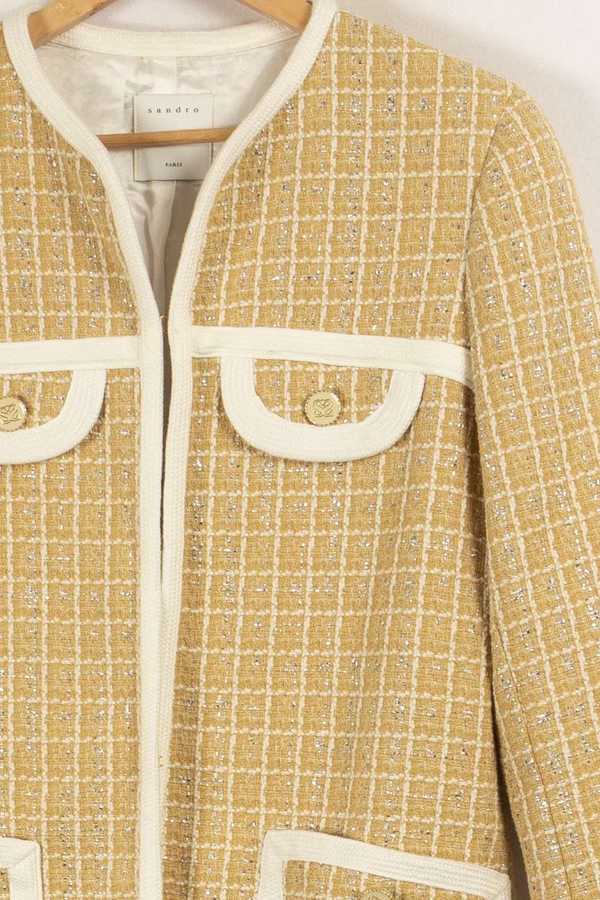 Veste beige brillante - Taille M/38