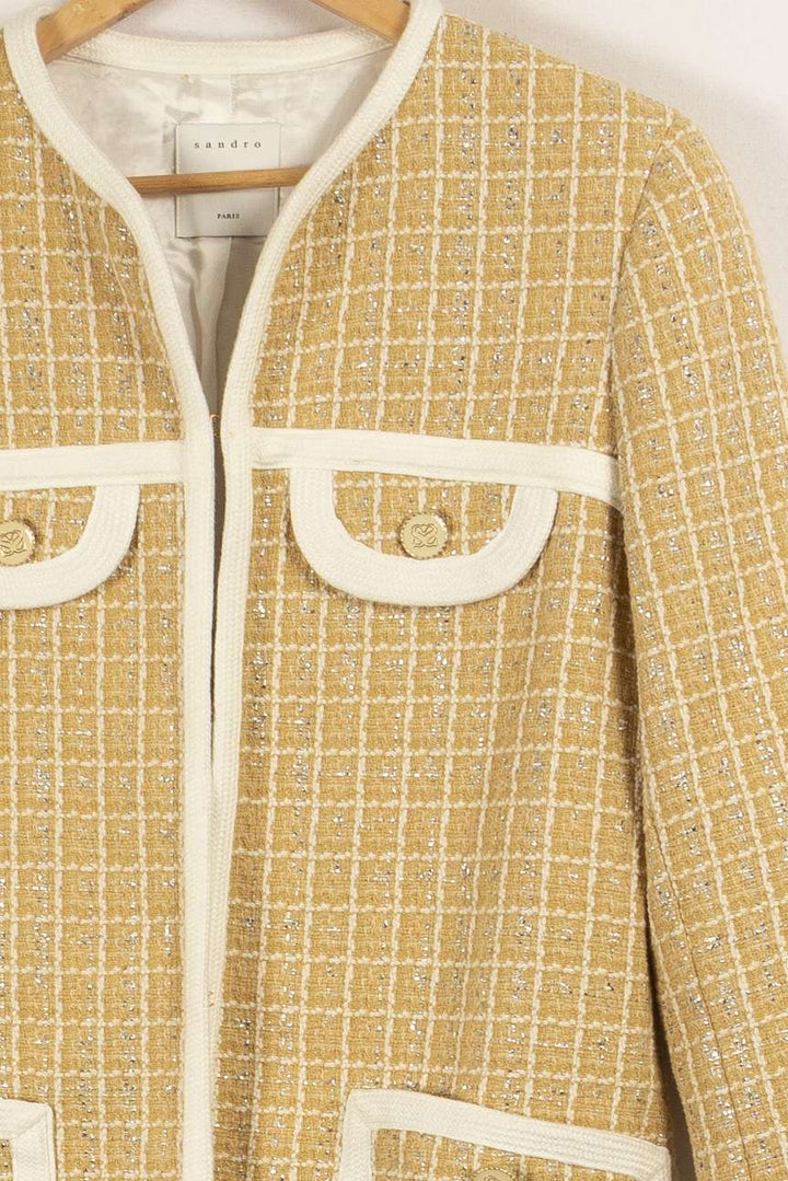 Veste beige brillante - Taille M/38