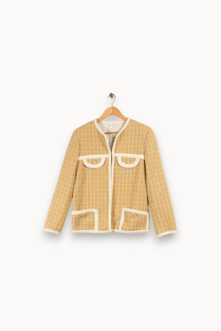 Veste beige brillante - Taille M/38