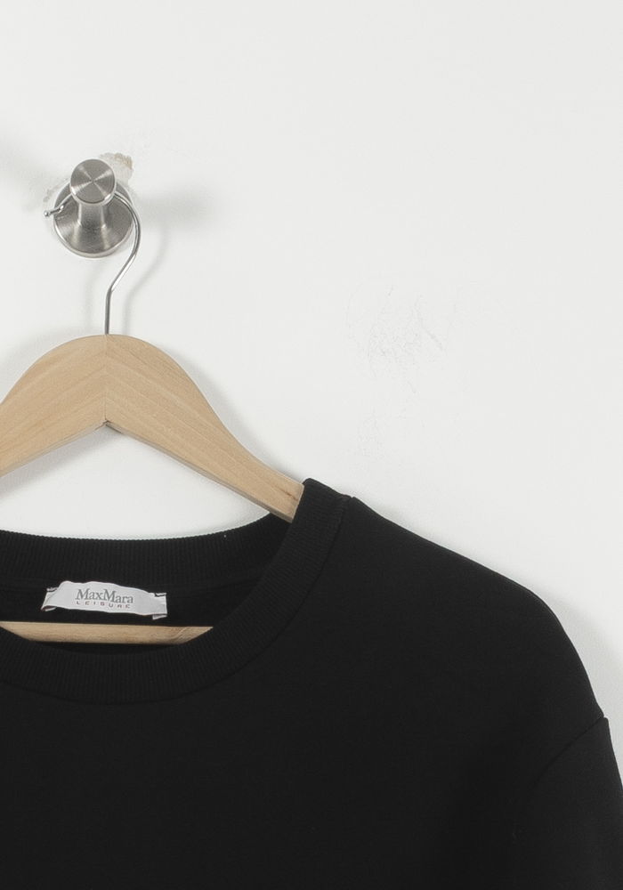 Robe Sweat Noire - Taille M/38 de la marque Max Mara | PARAD18202 - Vendu par Paradigme - Image 3
