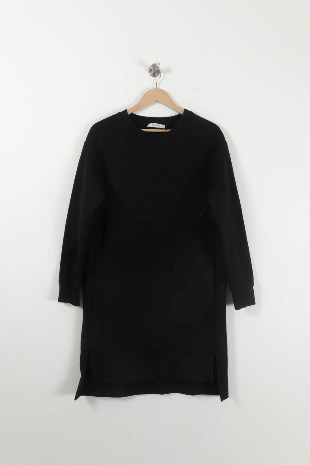 Robe Sweat Noire - Taille M/38 de la marque Max Mara | PARAD18202 - Vendu par Paradigme - Image 2