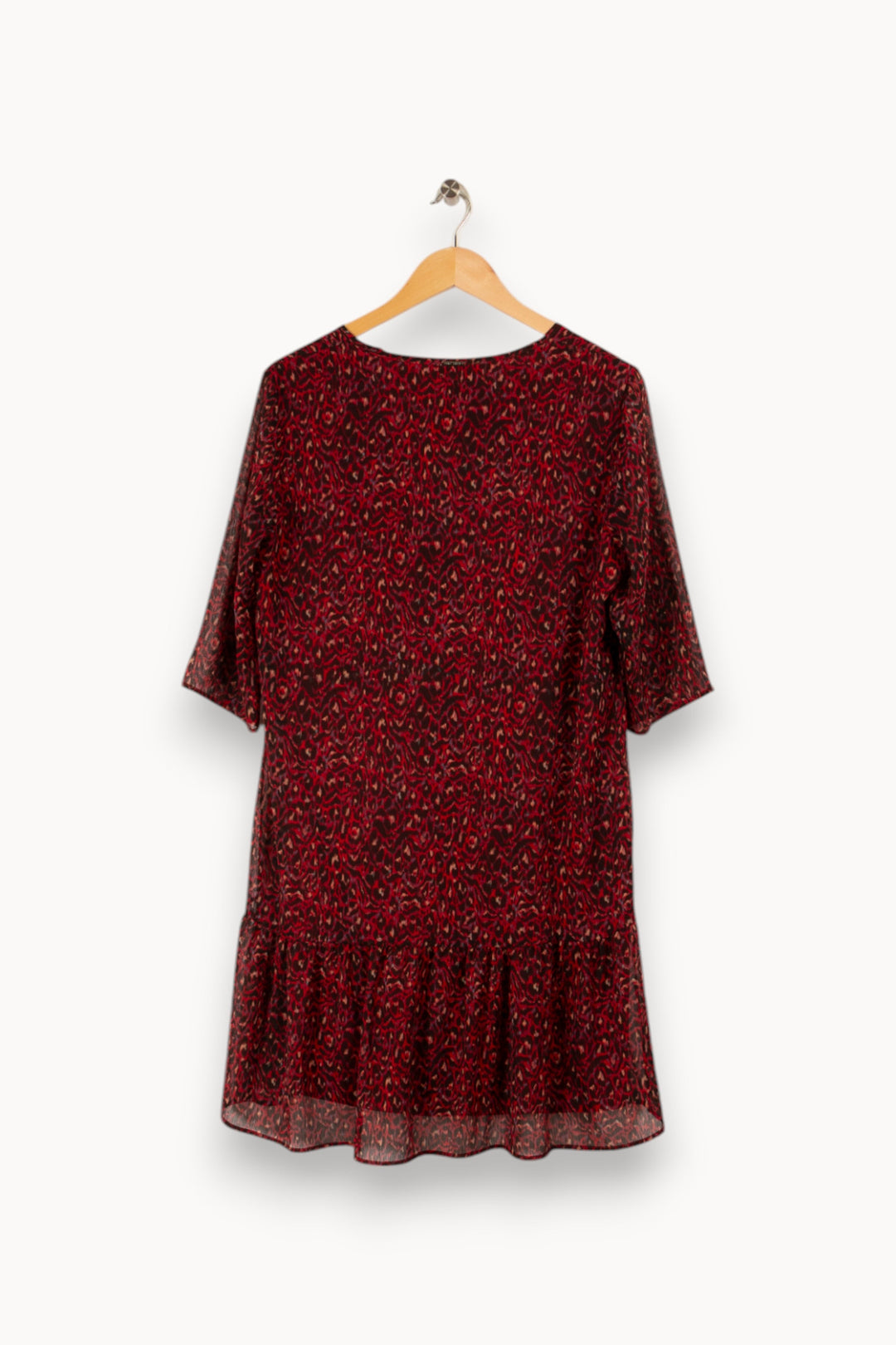Robe bordeaux à motifs - Taille XL/42