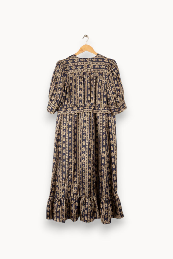 Robe en soie bleu gris - Taille M/38