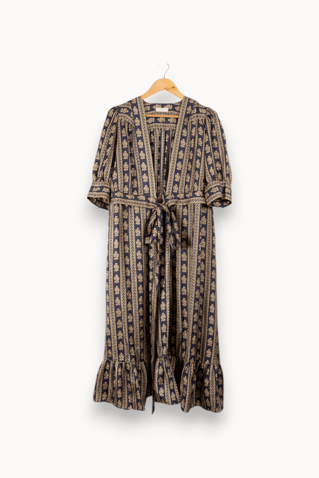 Robe en soie bleu gris - Taille M/38