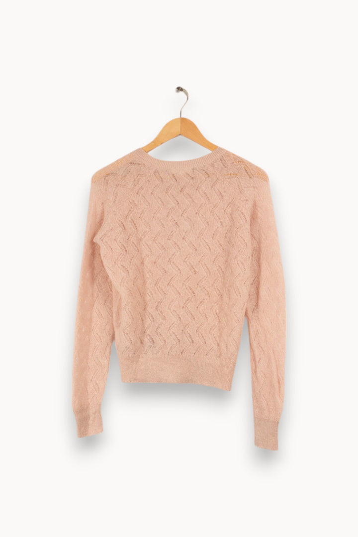 Cardigan en maille rose - Taille XS/34