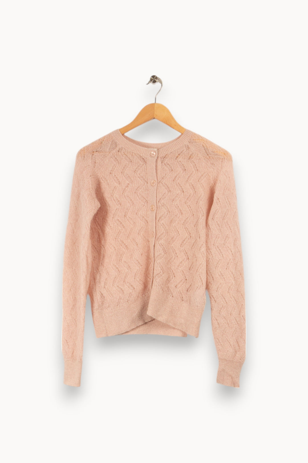 Cardigan en maille rose - Taille XS/34