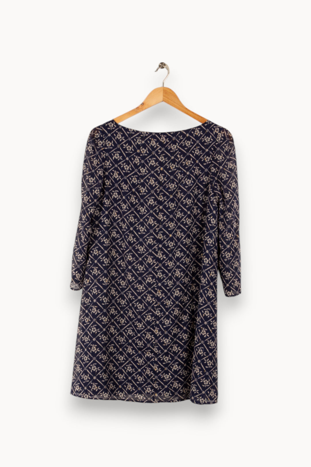 Robe bleue à motifs - Taille S/36