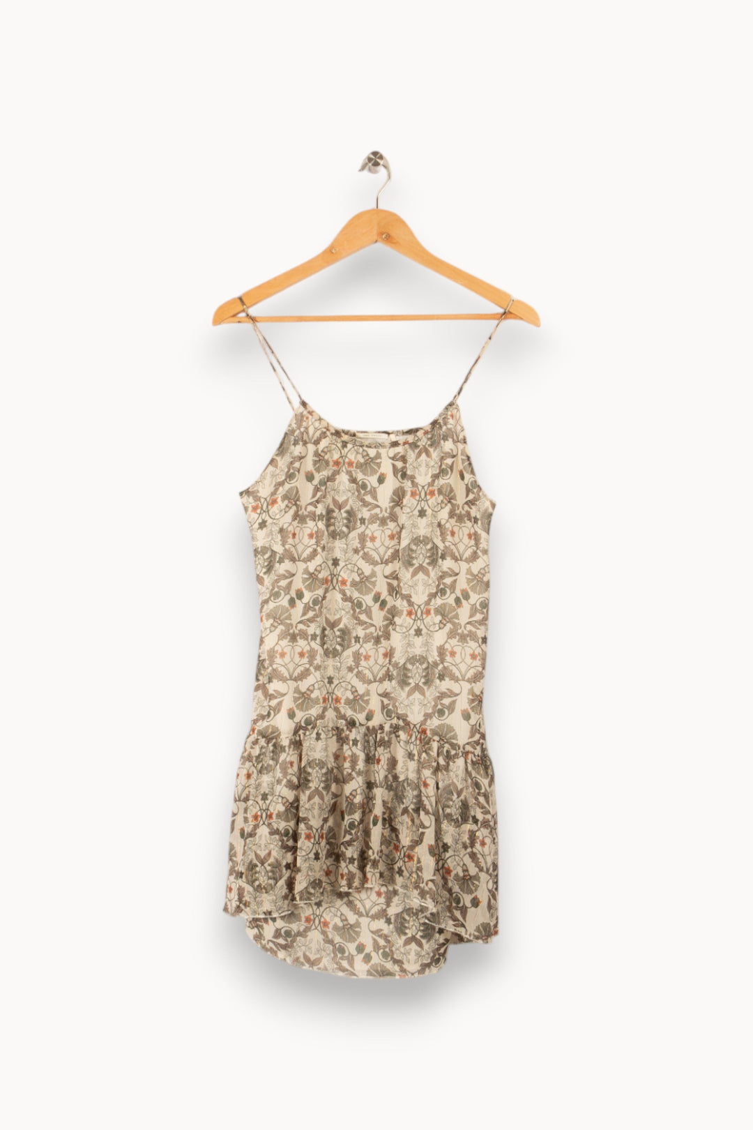 Robe verte à motif floral - Taille M/38