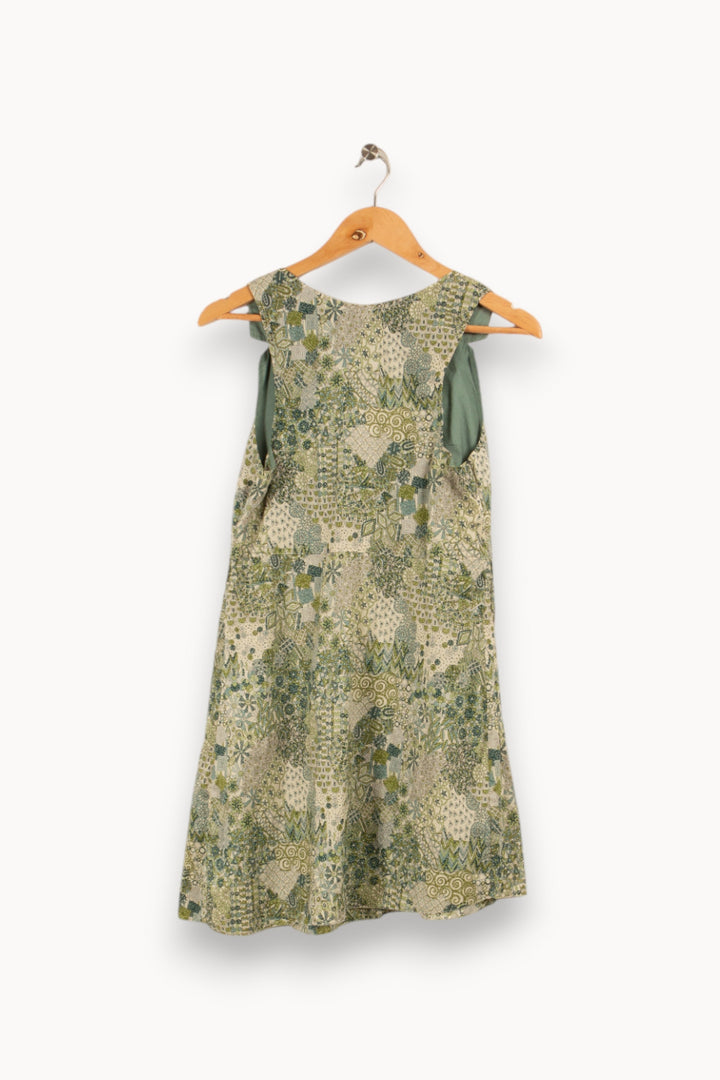 Robe verte à motifs - Taille L/40