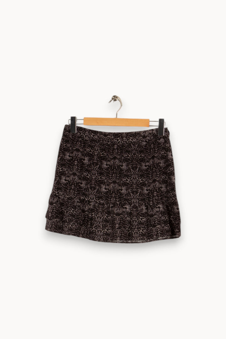 Jupe noire et grise à motifs - Taille S/36