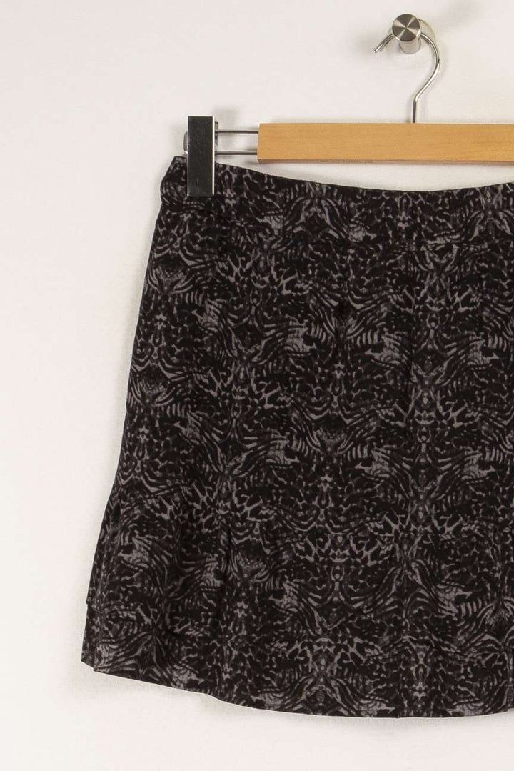 Jupe noire et grise à motifs - Taille S/36