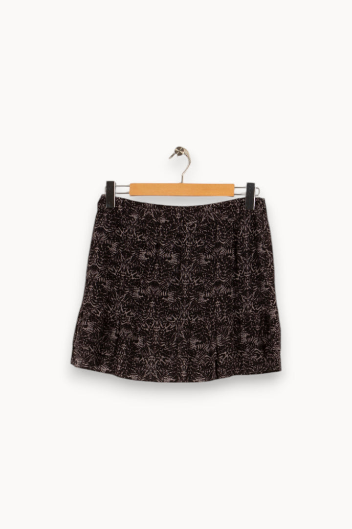 Jupe noire et grise à motifs - Taille S/36