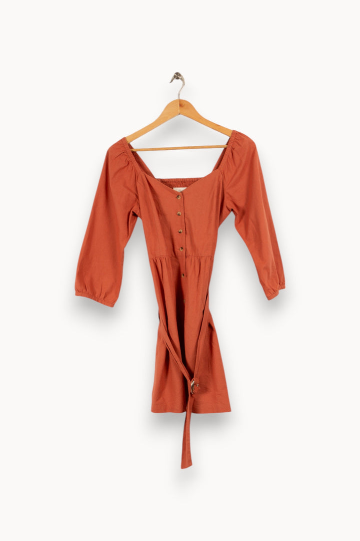 Robe courte orange - Taille S/36