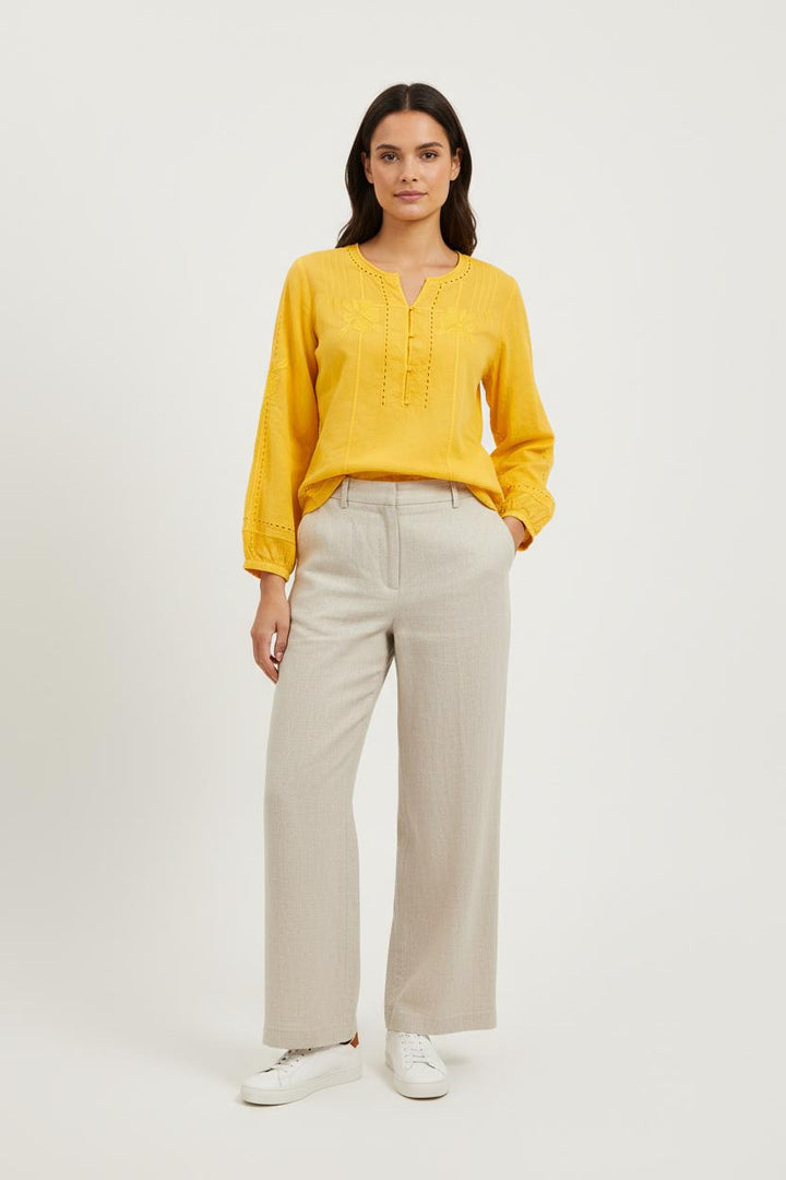Blouse Jaune - Taille M/38 de la marque Claudie Pierlot | PARAD18328 - Vendu par Paradigme - Image 1