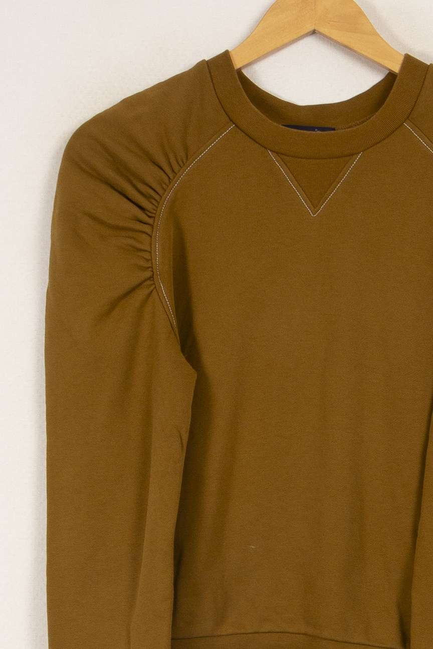 Sweat marron/jaune - Taille S/36