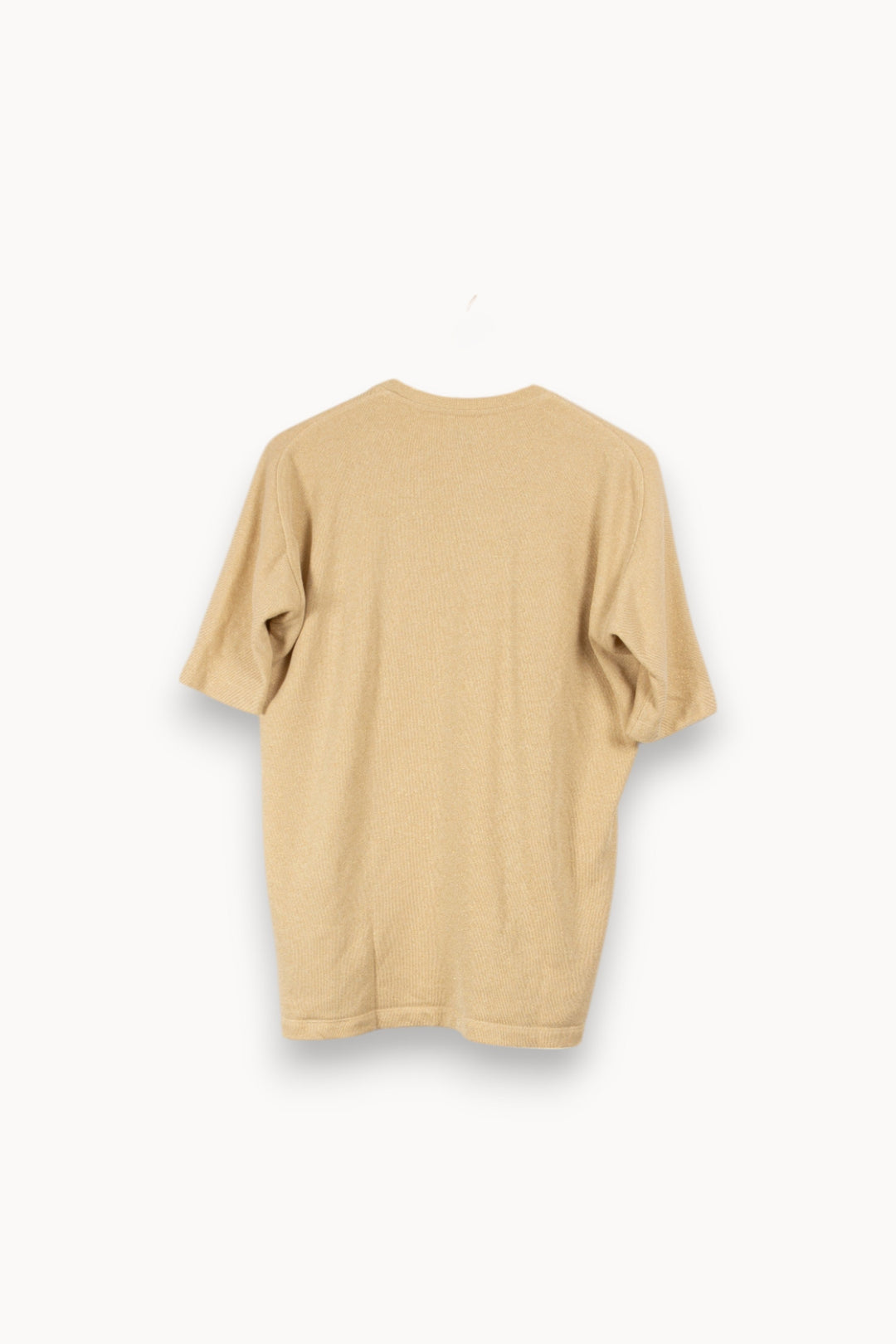 Top épais beige à inscriptions - Taille S/36