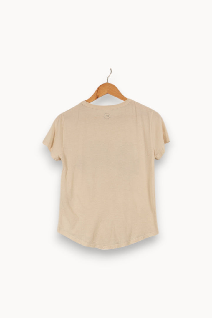 T-shirt beige - Taille XS/34