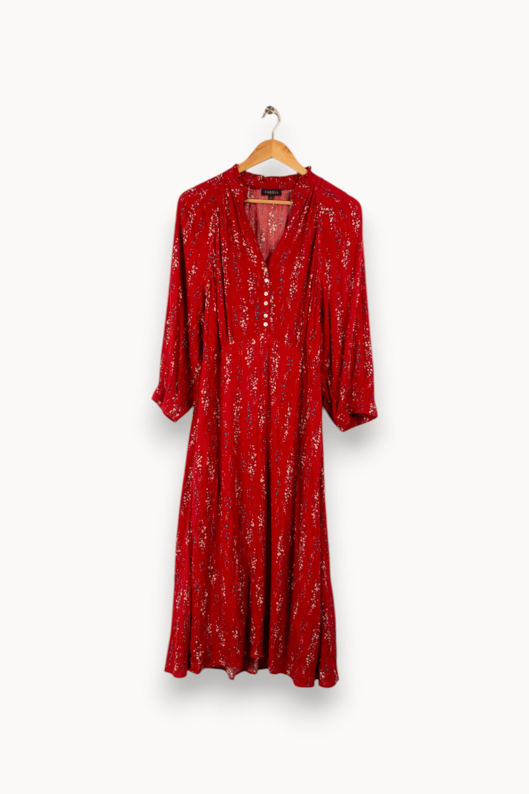 Robe rouge à motif - Taille XL/42