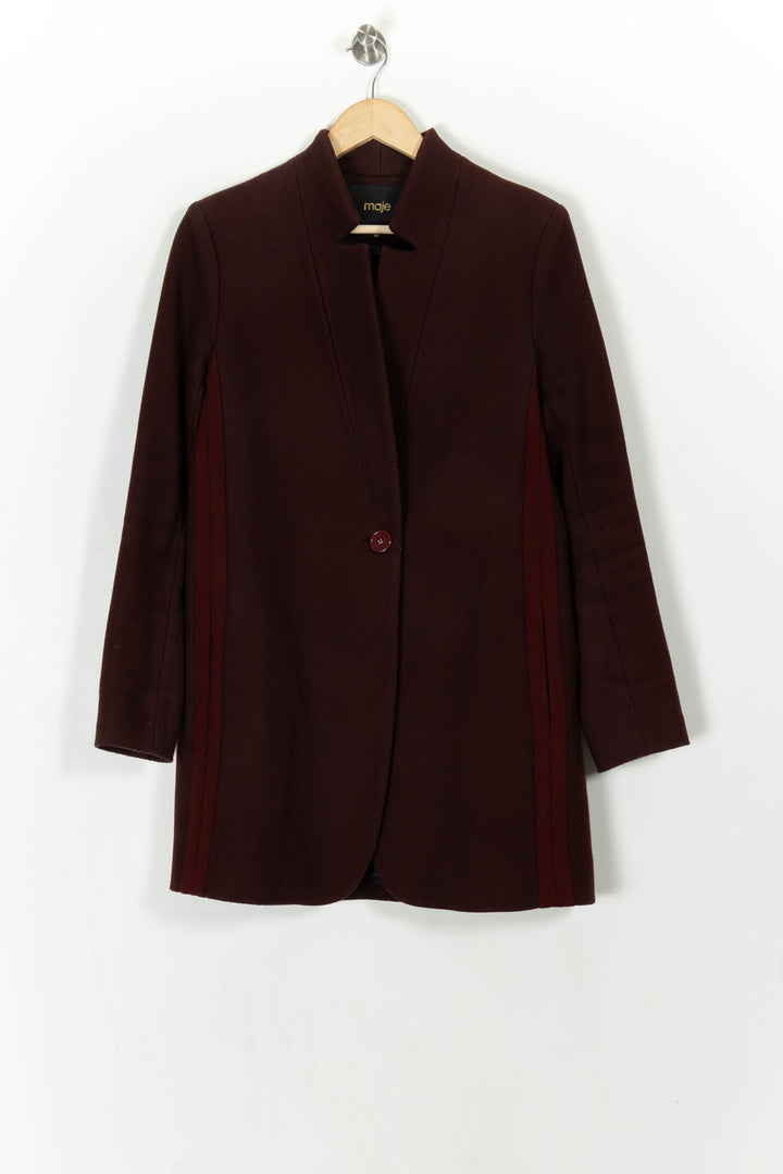 Blazer Bordeaux - Taille L/40 de la marque Maje | PARAD18452 - Vendu par Paradigme - Image 2