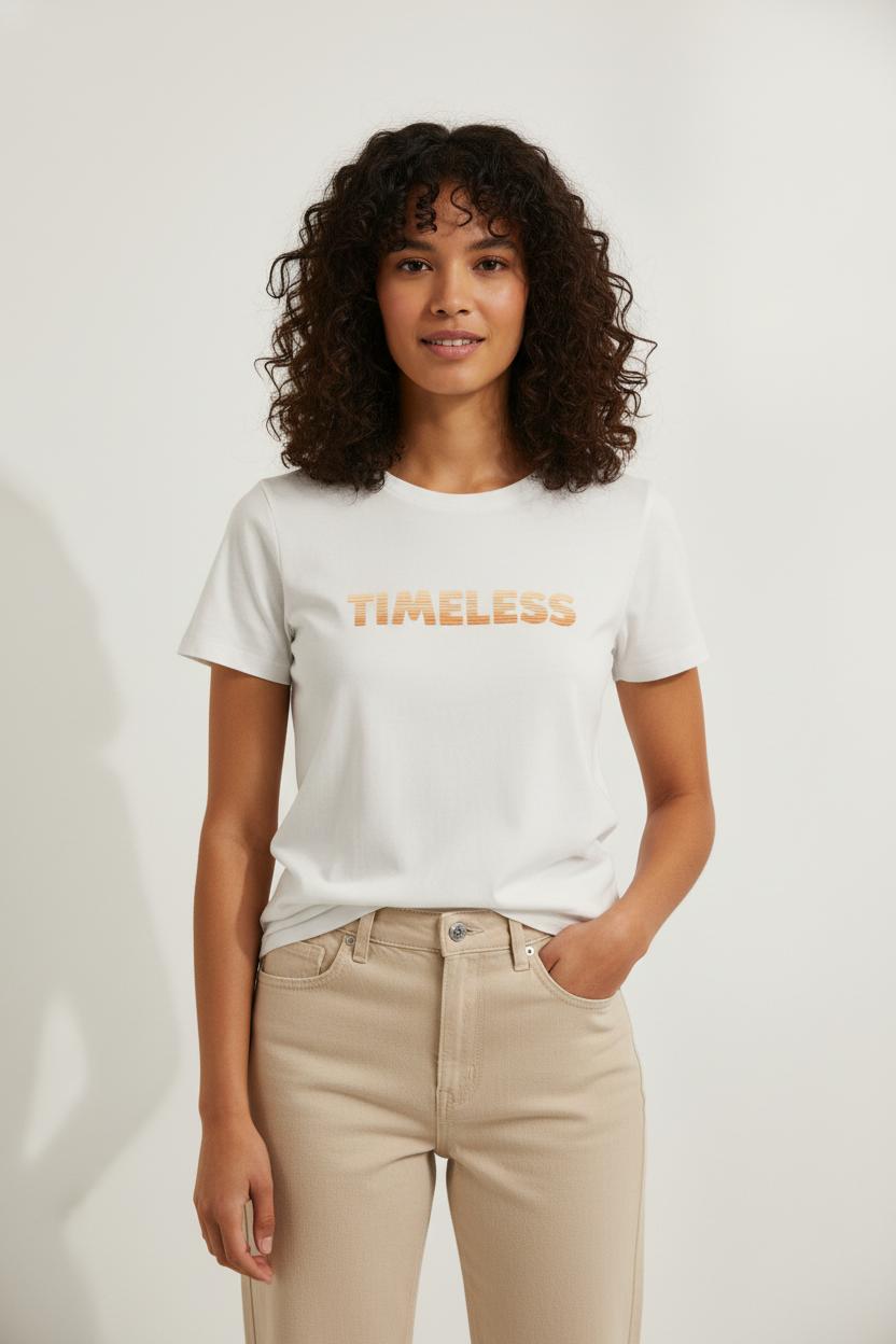 T-shirt blanc - Taille XS/34