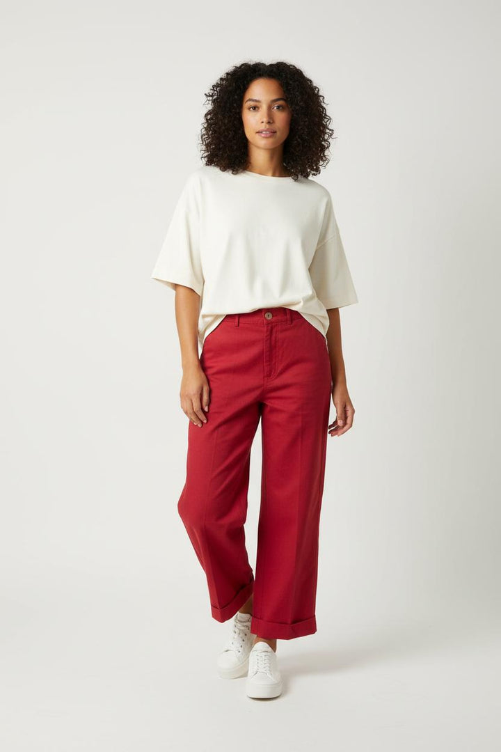 Pantalon Large Rouge - Taille M/38 de la marque Grace & Mila | PARAD18520 - Vendu par Paradigme - Image 1
