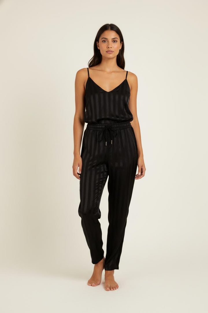 Pantalon noir rayé - Taille M/38