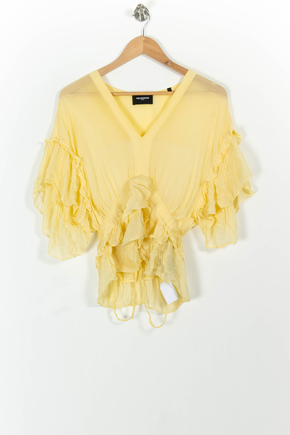 Blouse Jaune - Taille S/36 de la marque The Kooples | PARAD18553 - Vendu par Paradigme - Image 2