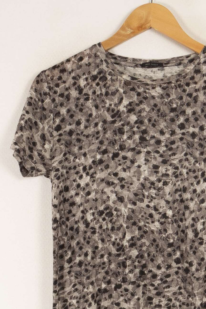 T-shirt gris à motifs - Taille S/36
