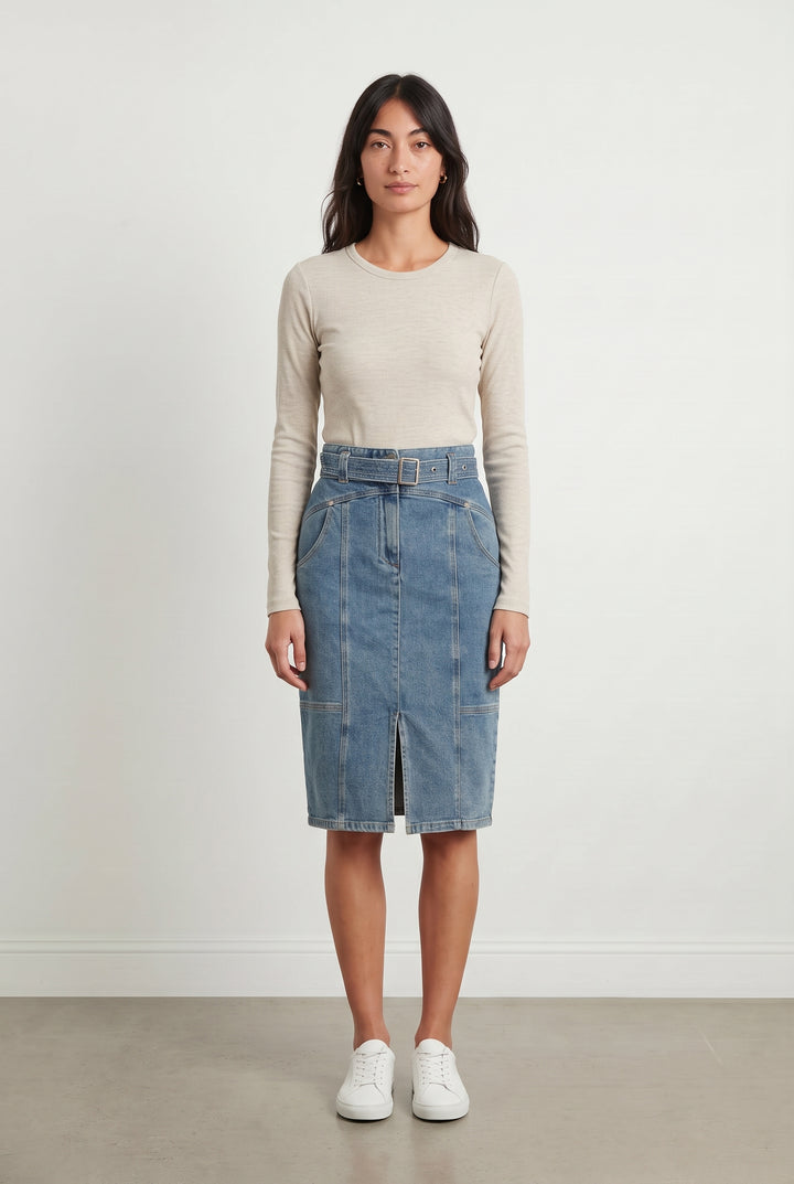 Jupe en jean bleu - Taille XS/34