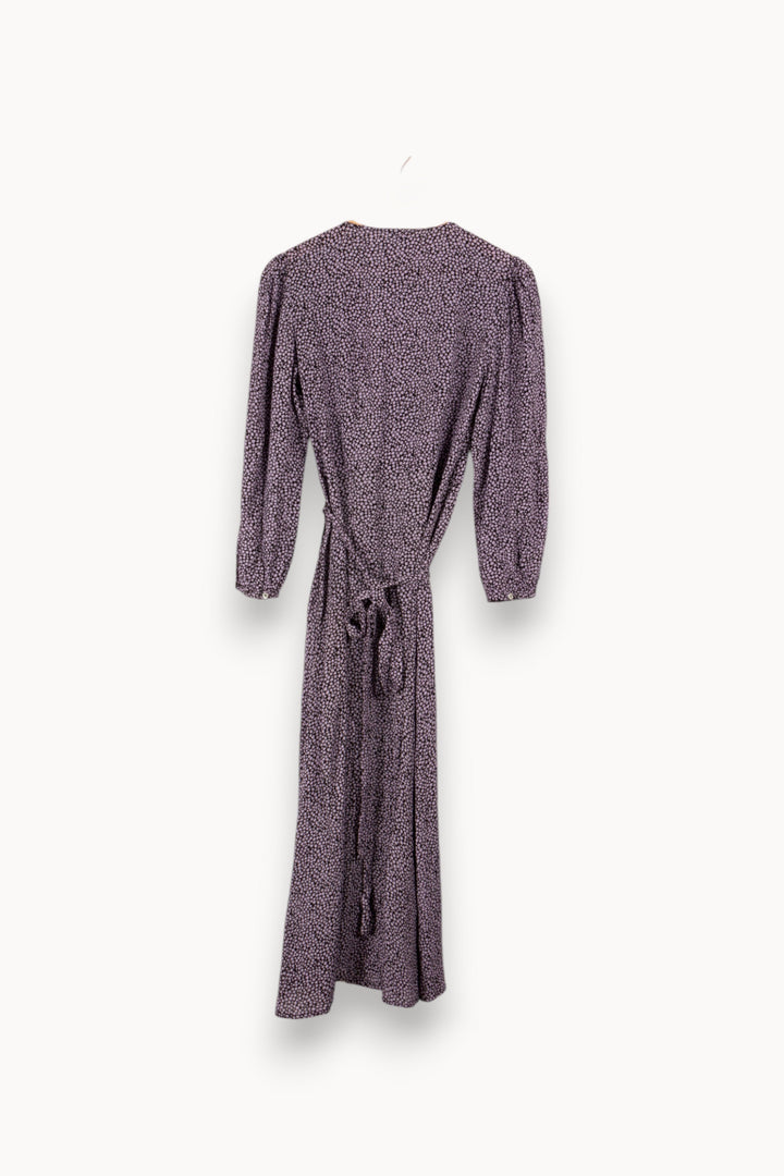 Robe longue noire et violette - Taille S/36