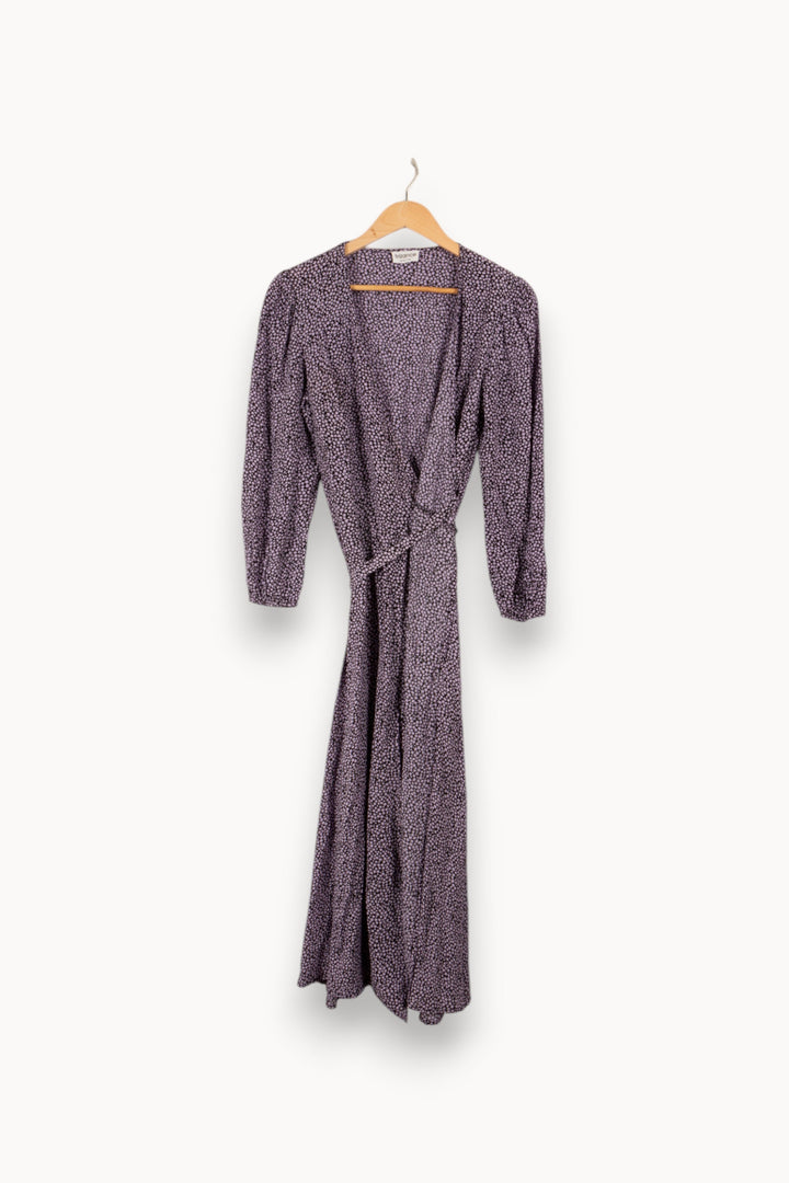 Robe longue noire et violette - Taille S/36