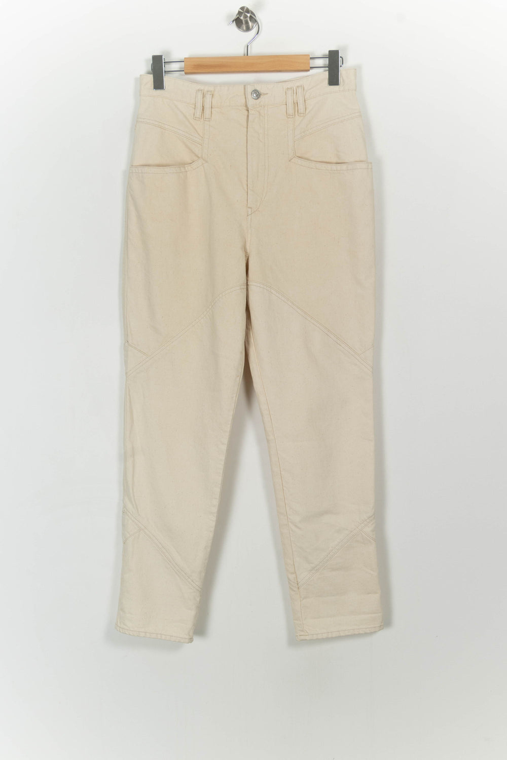 Pantalon Beige - Taille M/38 de la marque Isabel Marant | PARAD18662 - Vendu par Paradigme - Image 2