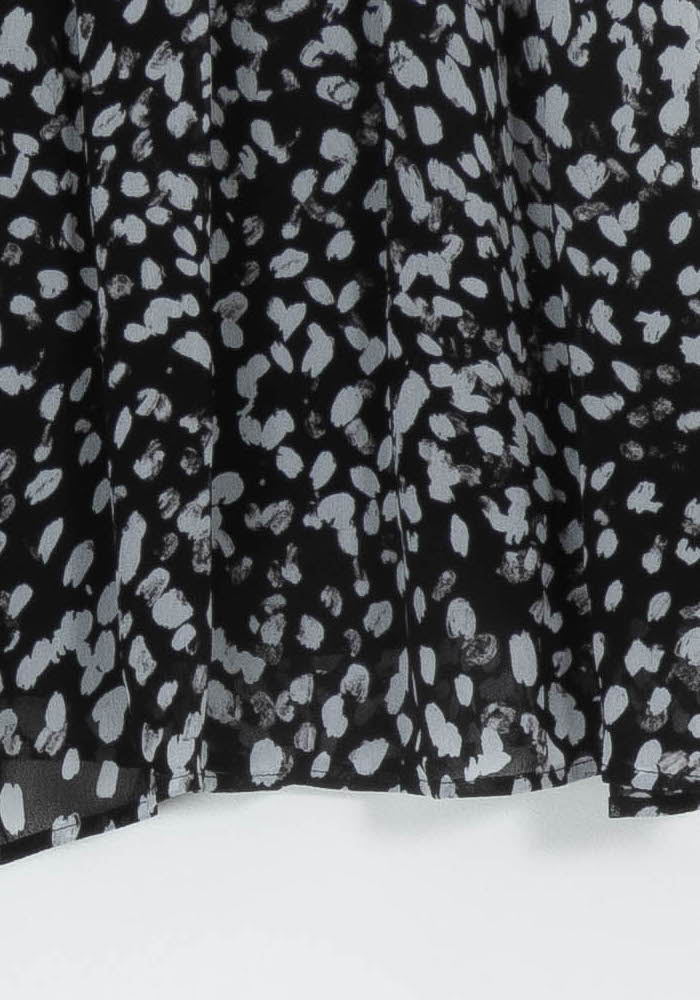 Jupe Plissée Noire et Blanche - Taille S/36 de la marque The Kooples | PARAD18687 - Vendu par Paradigme - Image 3