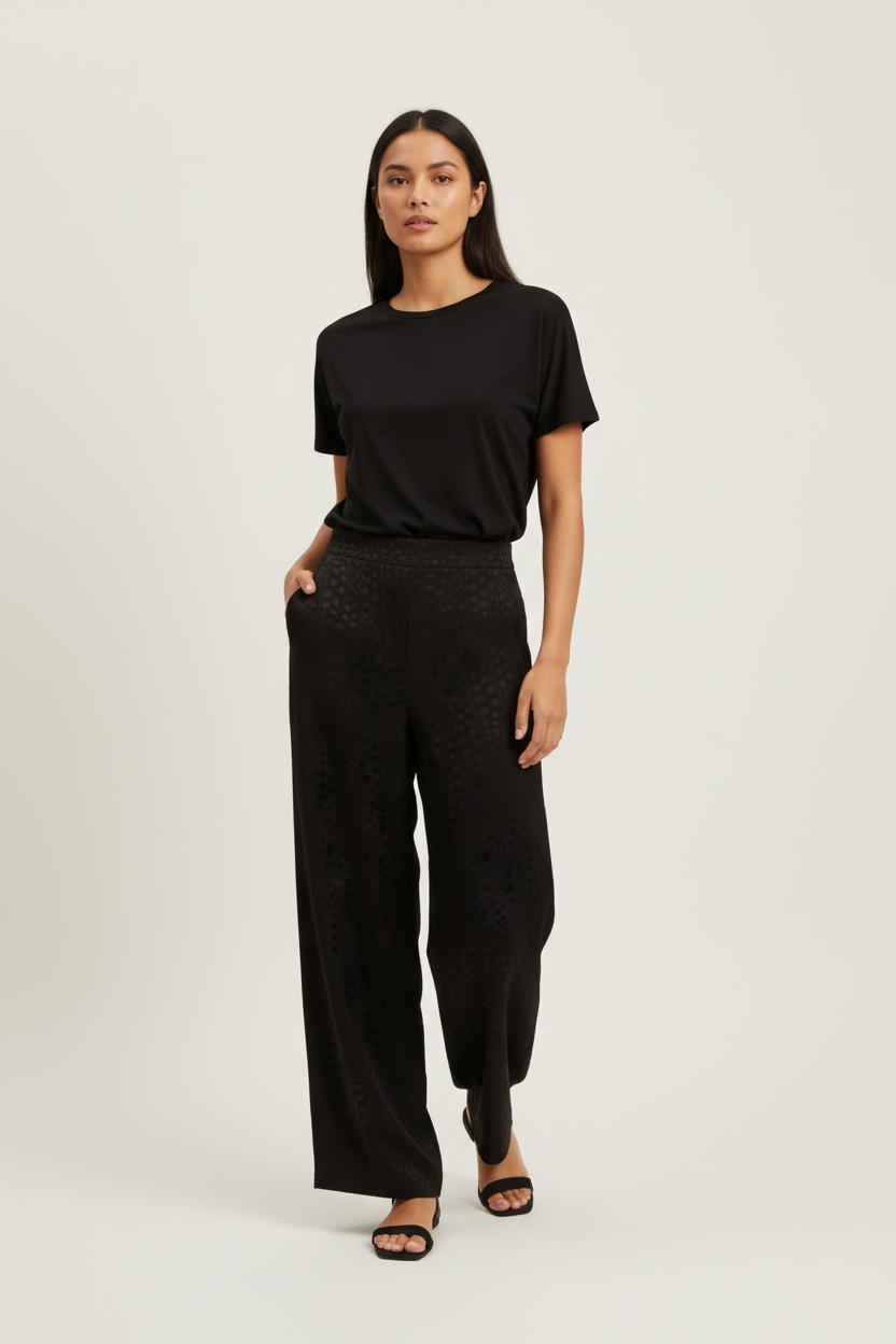 Pantalon noir à motifs - Taille S/36