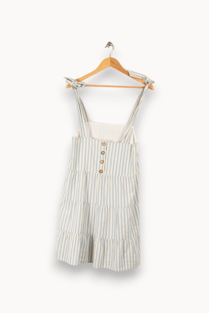 Robe courte à rayures bleues et blanches - Taille S/36