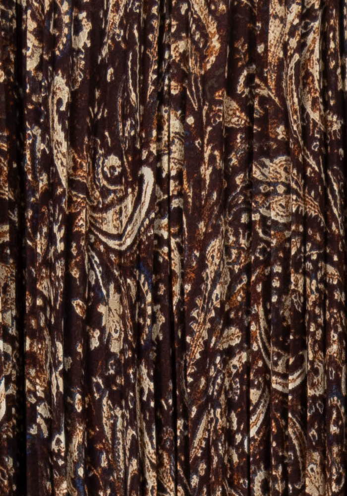 Jupe Plissée Bordeaux et Beige - Taille L/40 de la marque Pablo | PARAD18734 - Vendu par Paradigme - Image 3