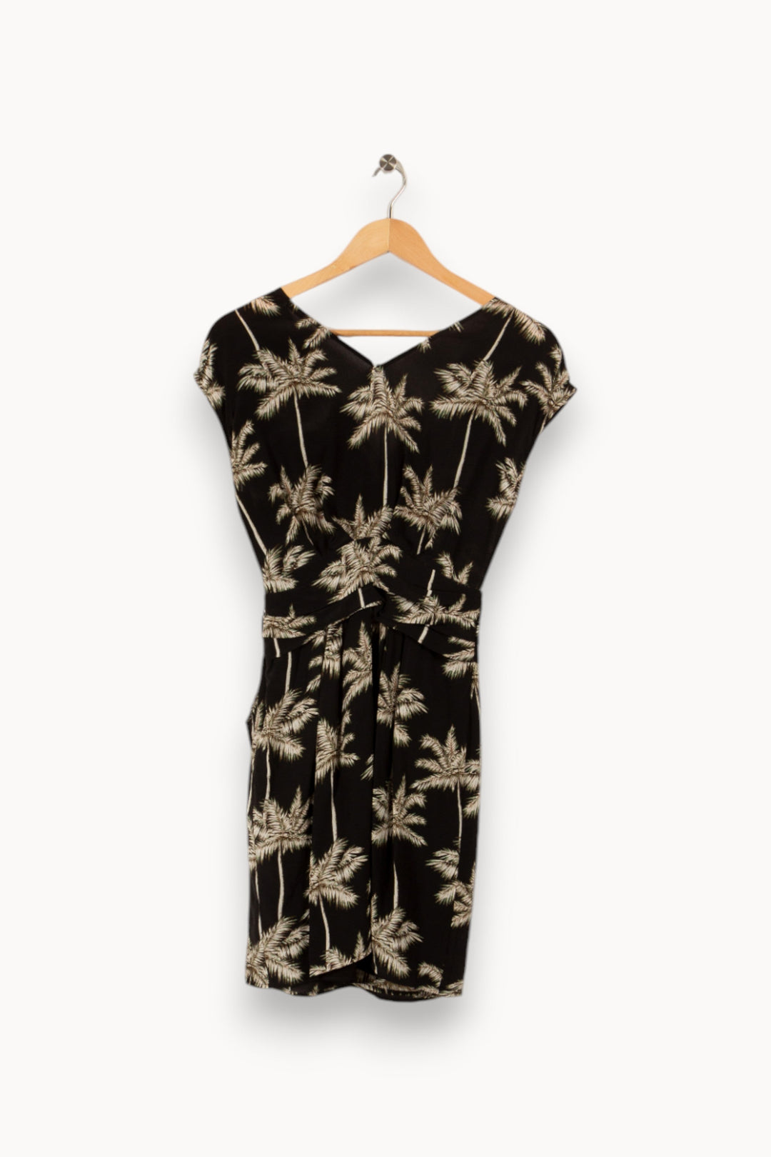Robe noire avec palmiers - Taille XS/34