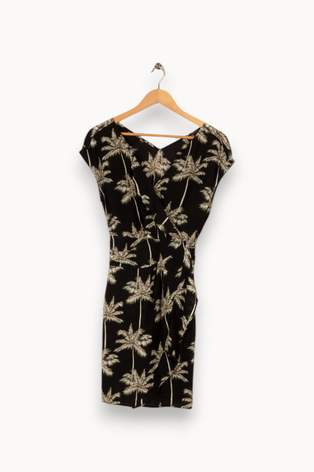 Robe noire avec palmiers - Taille XS/34
