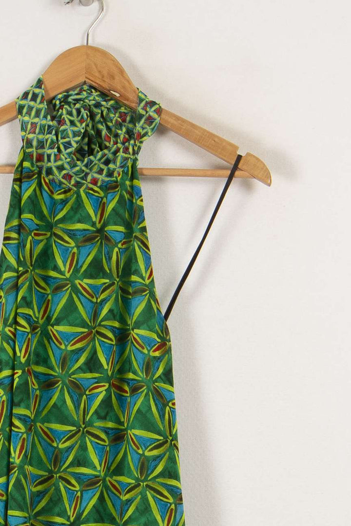 Robe vert-jaune - Taille S/36
