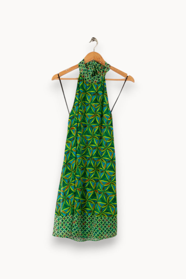 Robe vert-jaune - Taille S/36