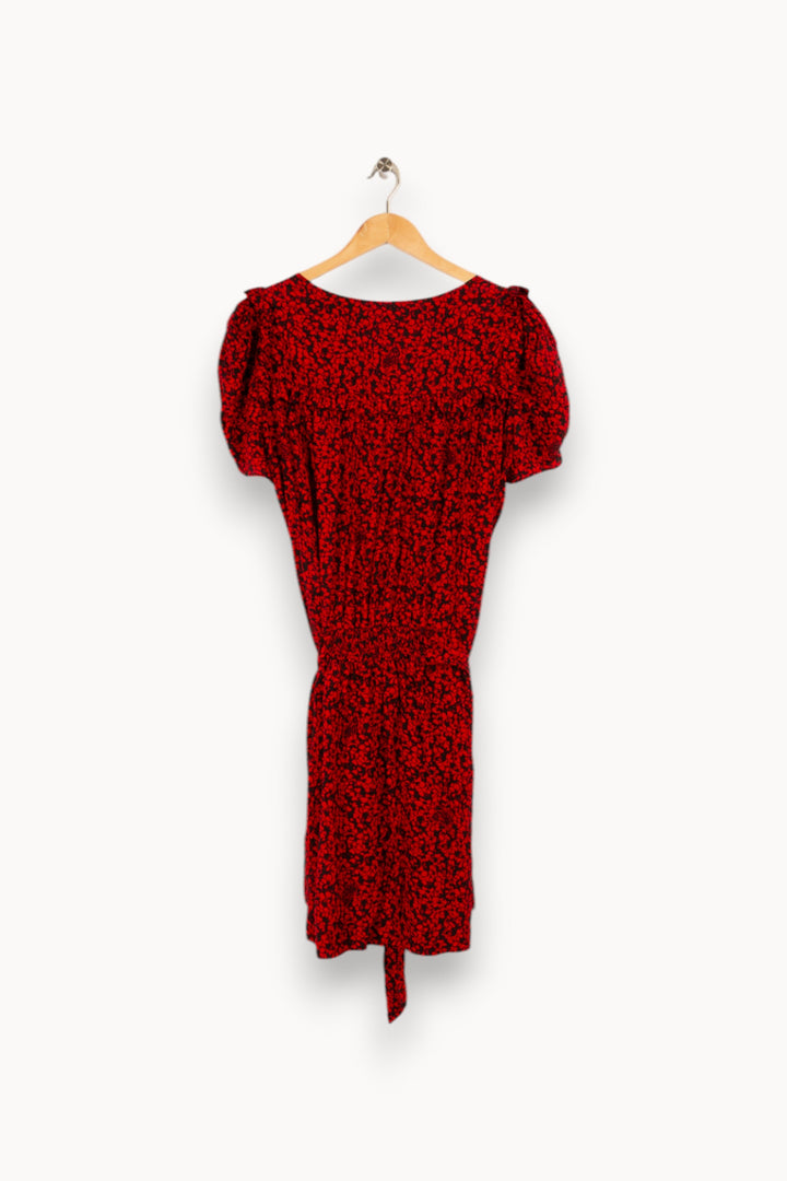 Robe rouge à motifs - Taille M/38