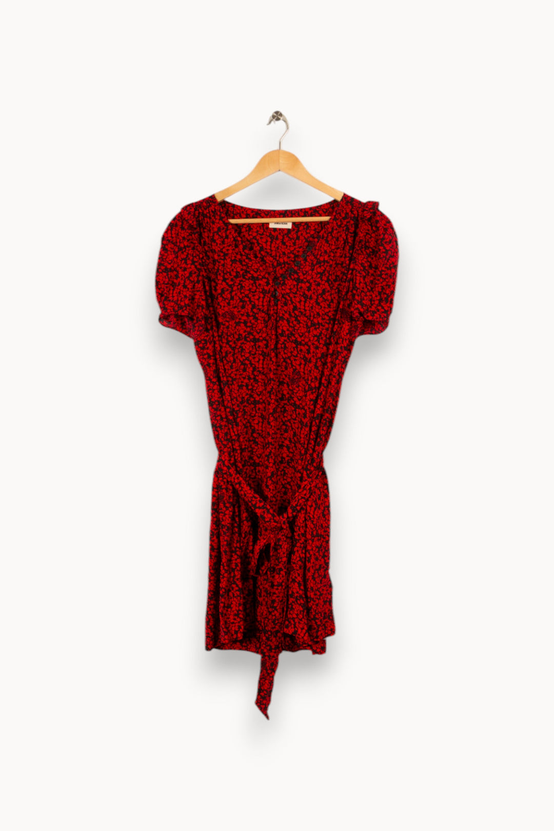 Robe rouge à motifs - Taille M/38
