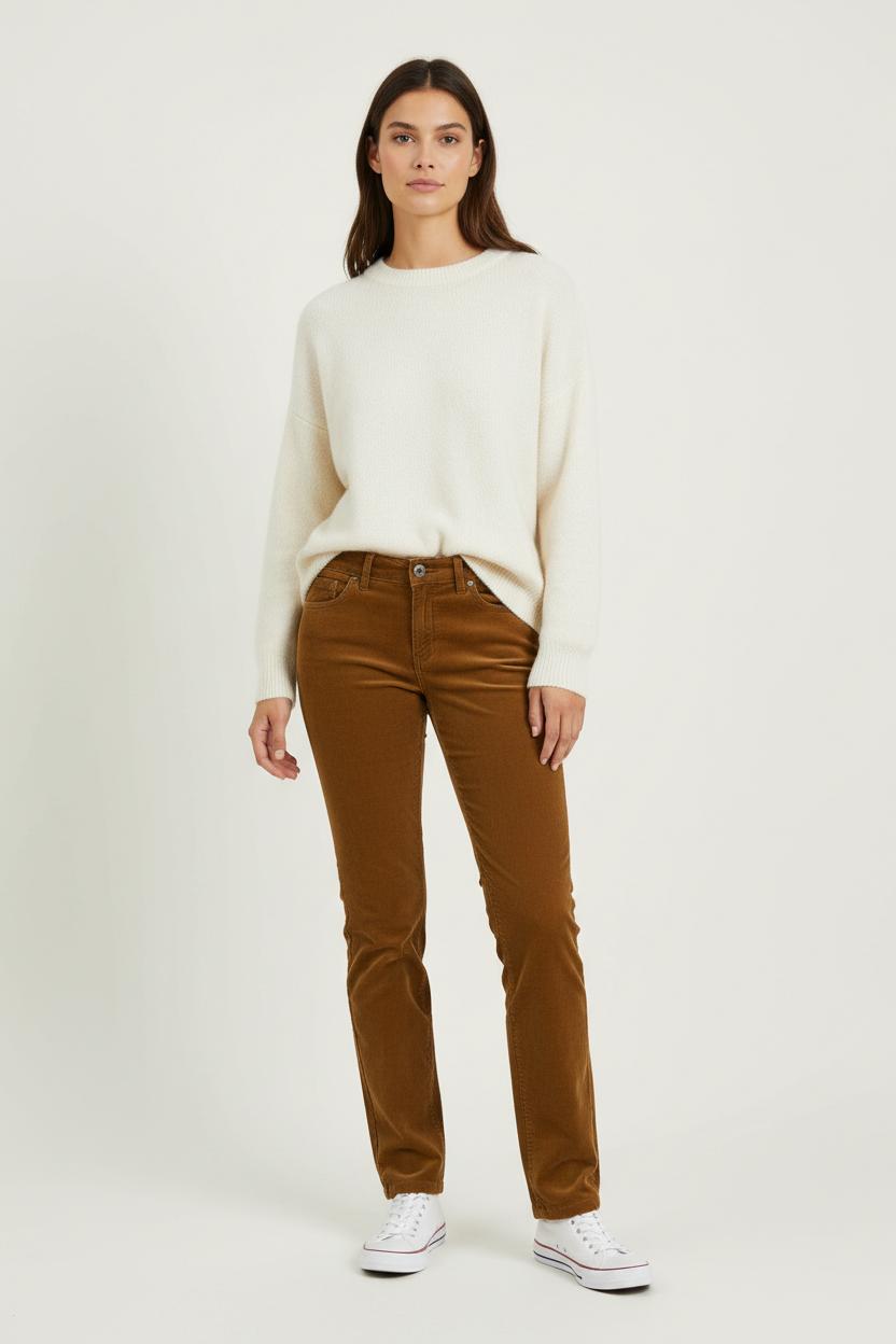 Pantalon Marron - Taille XS/34 de la marque I.Code | PARAD18849 - Vendu par Paradigme - Image 1